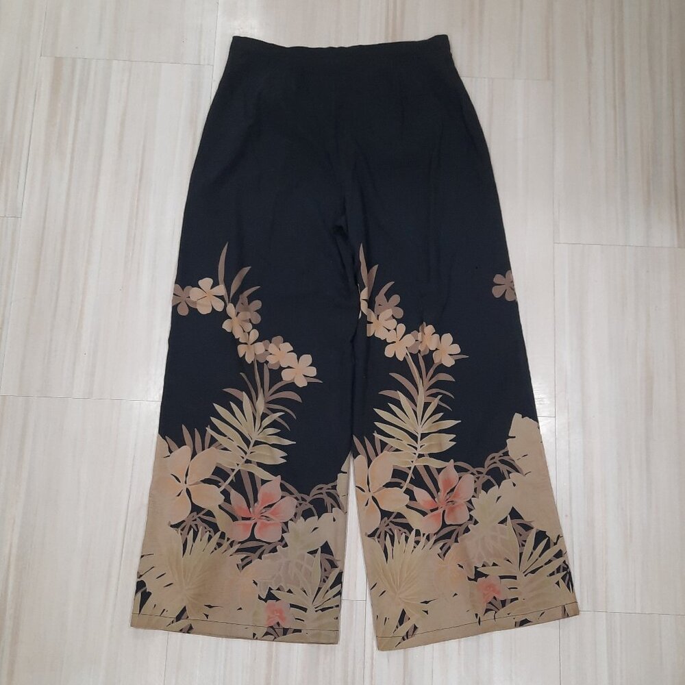 Vtg 90s silk wide leg pants set - Tori Richard brand - Picture 3 of 16